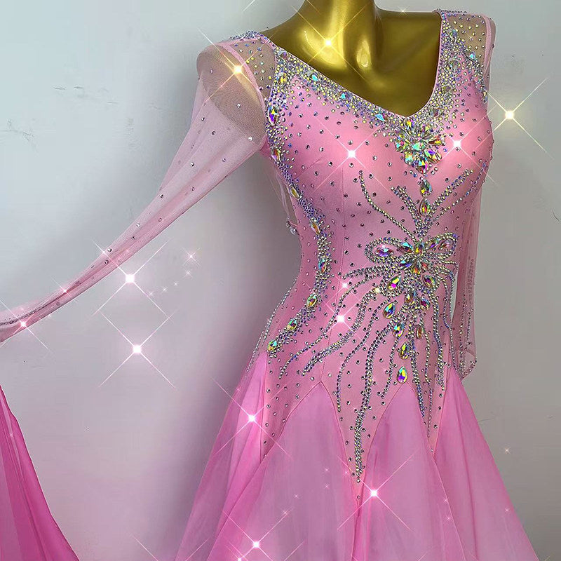 Ballroom Dress With Sleeves