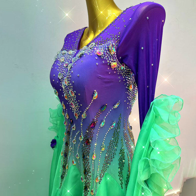 Rhinestone Ballroom Dress