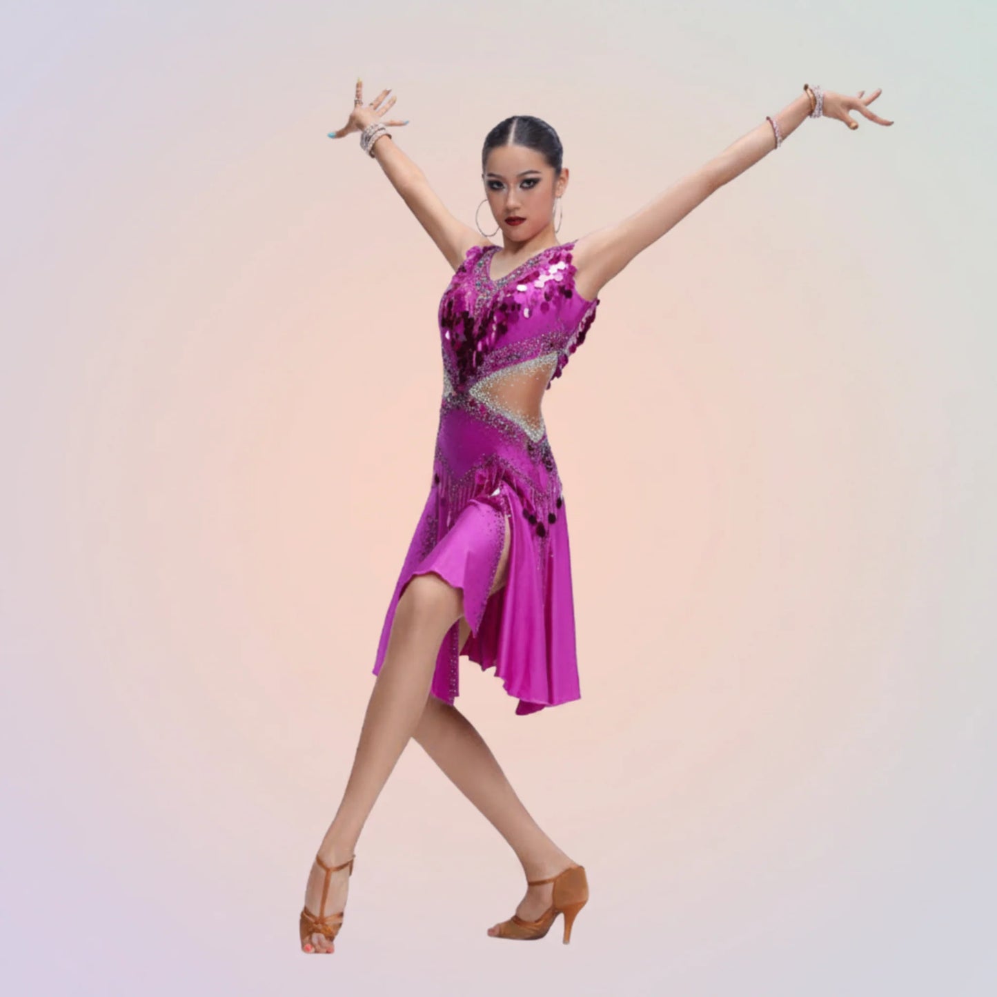 Born for the Spotlight | Latin Dance Dress | DC206