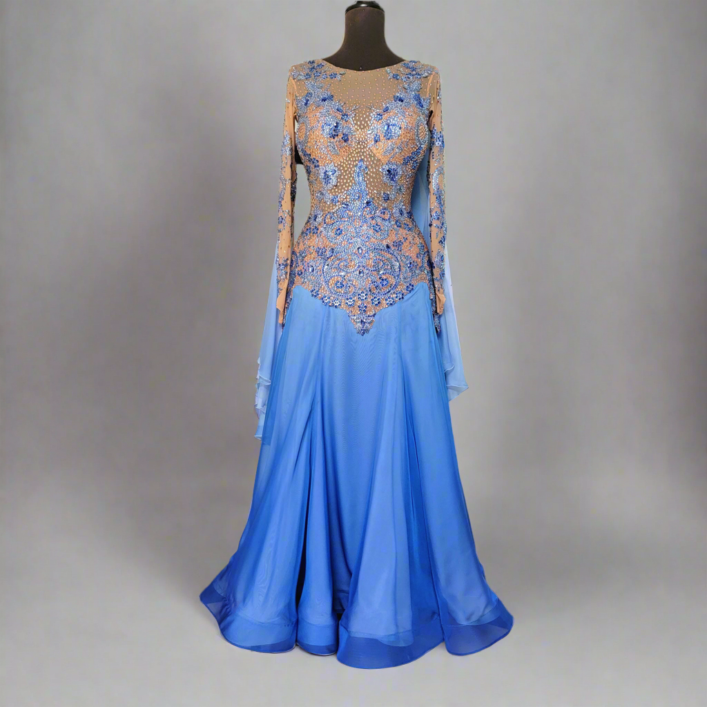 enchanted dress blue Sequin V-Neck Long Sleeve Mini Dress – The Enchanted Coach, LLC