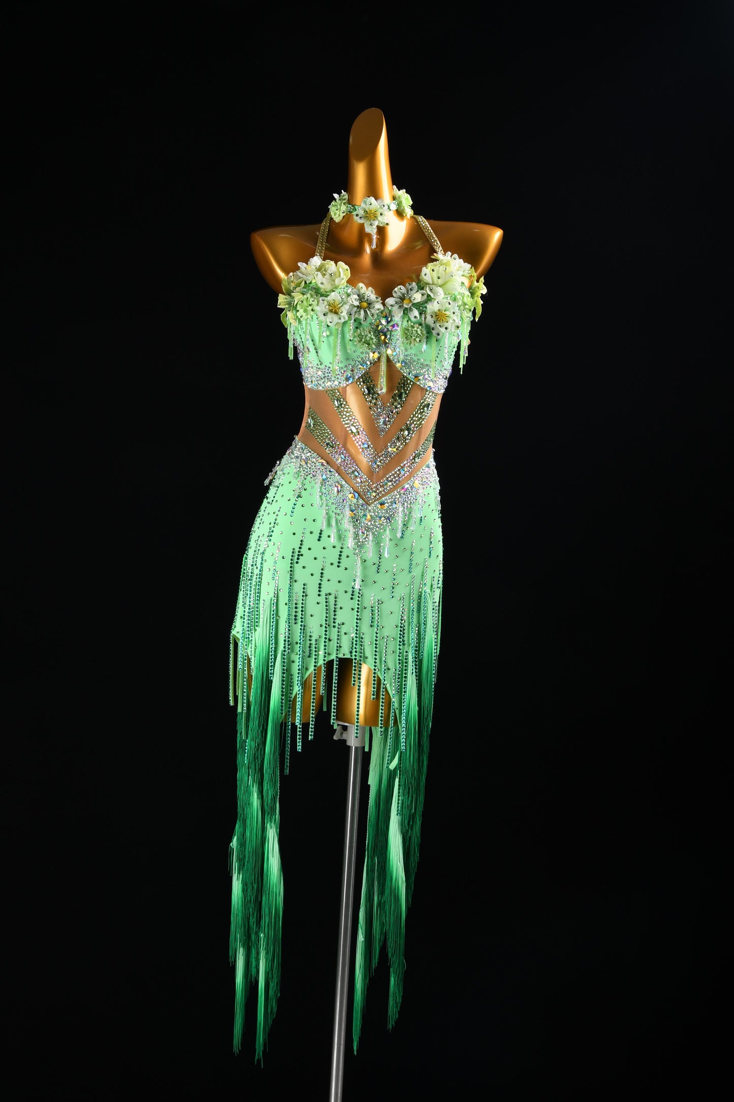 Mint Latin Dance Dress