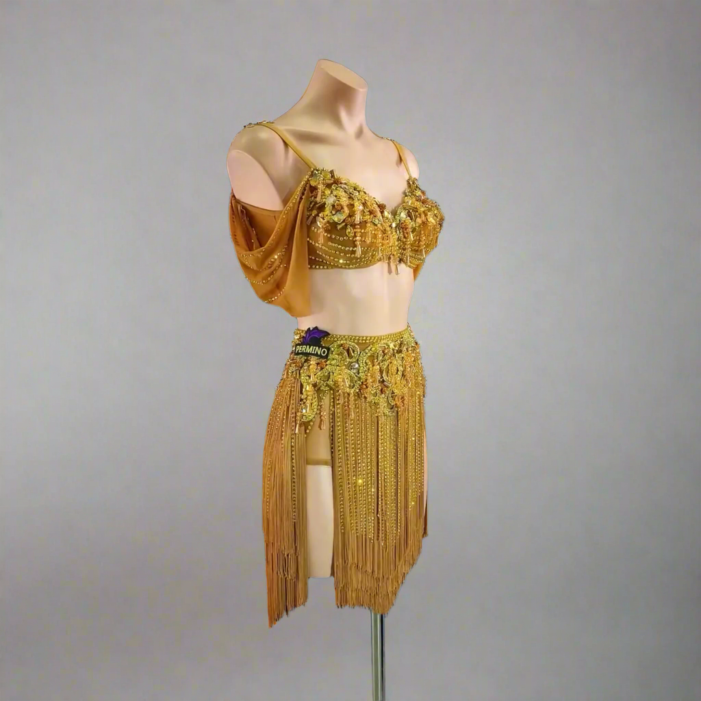 Liquid Gold Dress | Custom Made | DanceDressing Liquid Gold Dress | Custom Made | DanceDressing