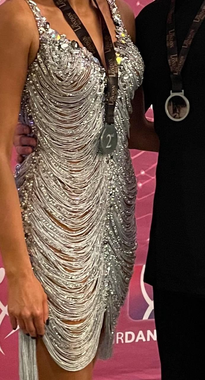 FATI Couture Silver Latin DressDance Dressing
