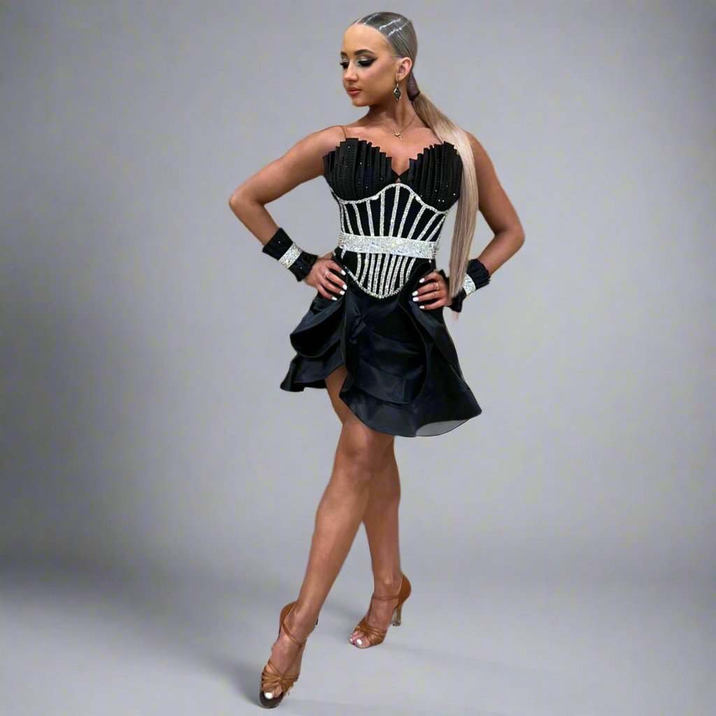 Art Future Design Whirlwind of Silver Charms Latin Luxury Dance