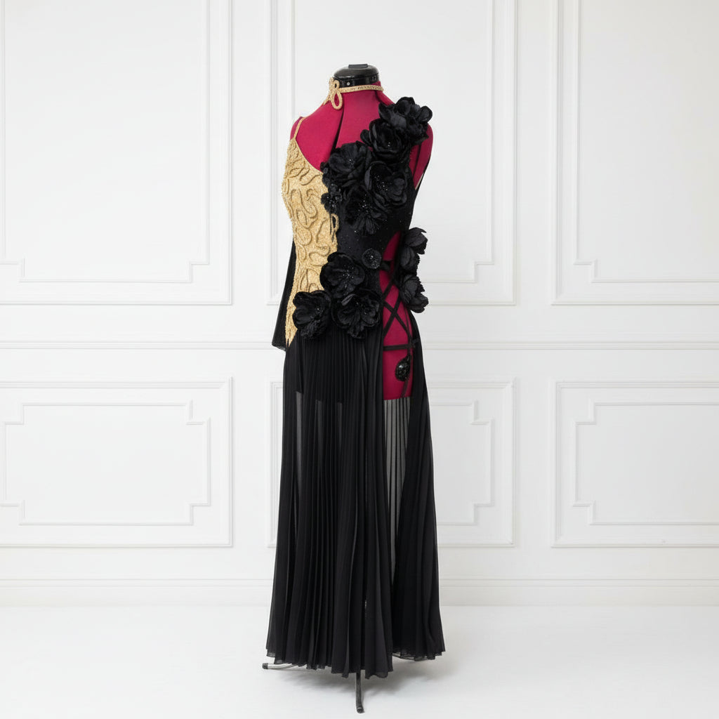 Dramatic Pleated Dress