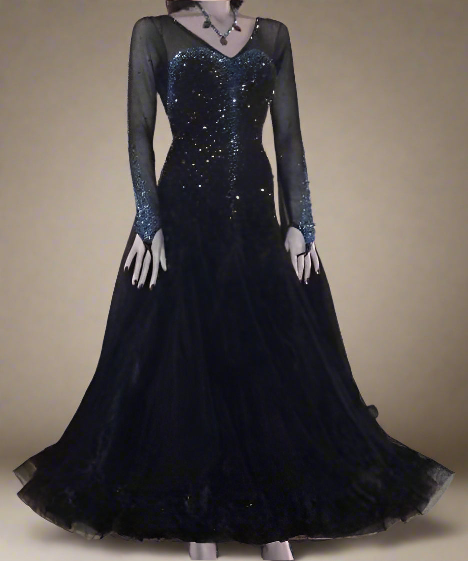 New Black Standard Ballroom Dress