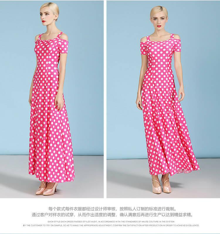 Black/Blue/Red/Pink Polka Dot Standard Dress | 9068Dance Dressing