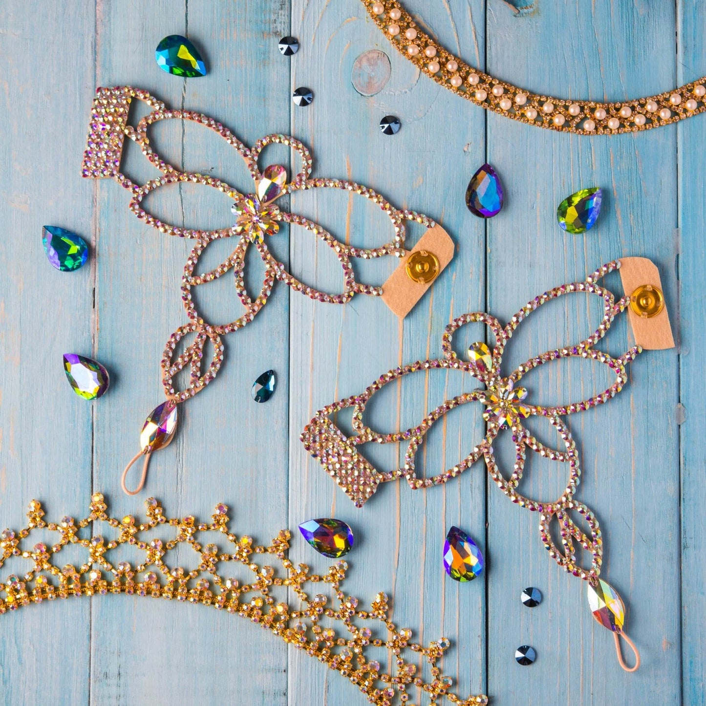 Hand Made Crystal BraceletsDance Dressing