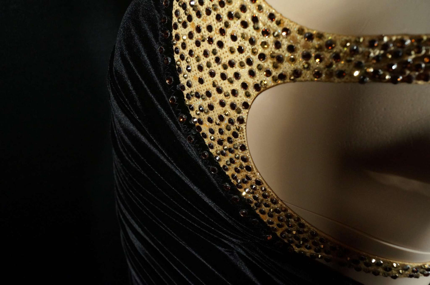 Abraham Martinez Black & Gold Latin Dress ballroom dresses