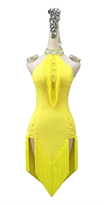 Latin Dance Dress | Custom - Made | QY16