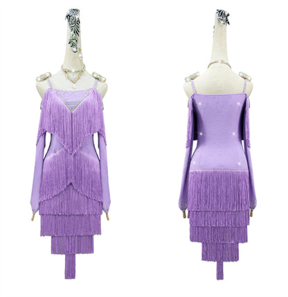 Latin Dance Dress | Custom - Made | QY14