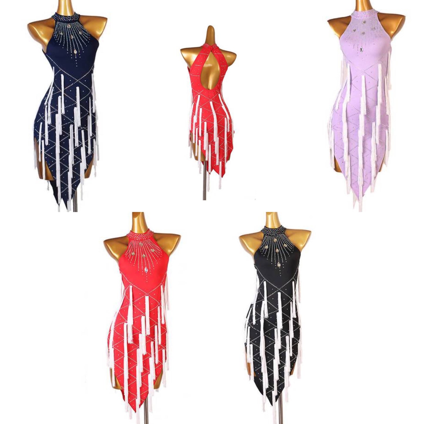 Tassel Cascade Dance Competition Outfits | LQ267Dance Dressing