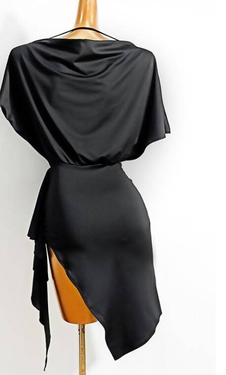 Purple/Black Latin Dancewear | W568Dance Dressing