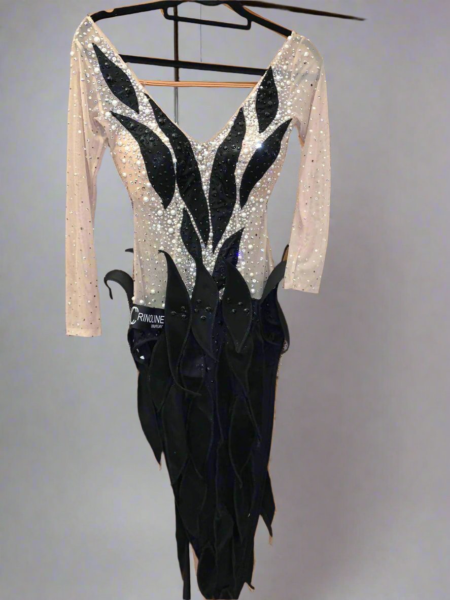 New Black & Nude Latin DressDance Dressing