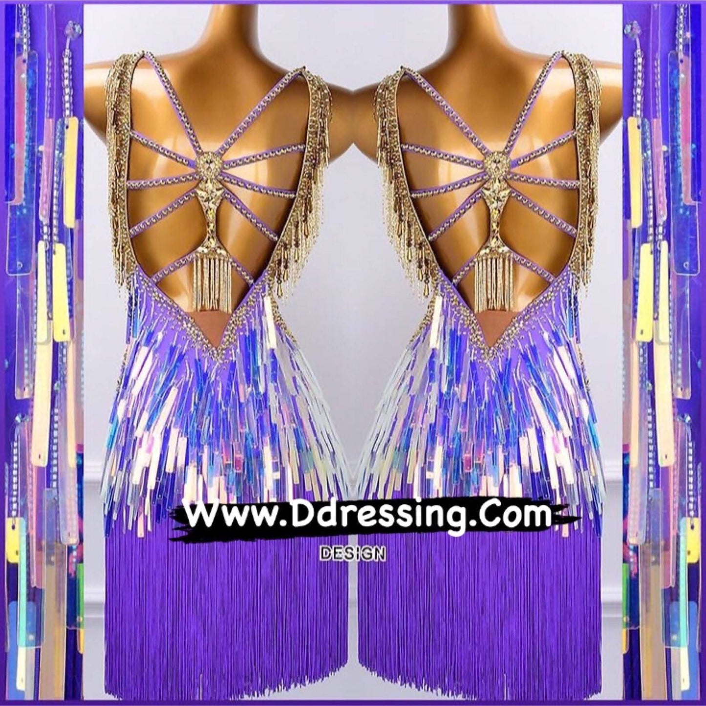 Alluring Sequined DressDance Dressing