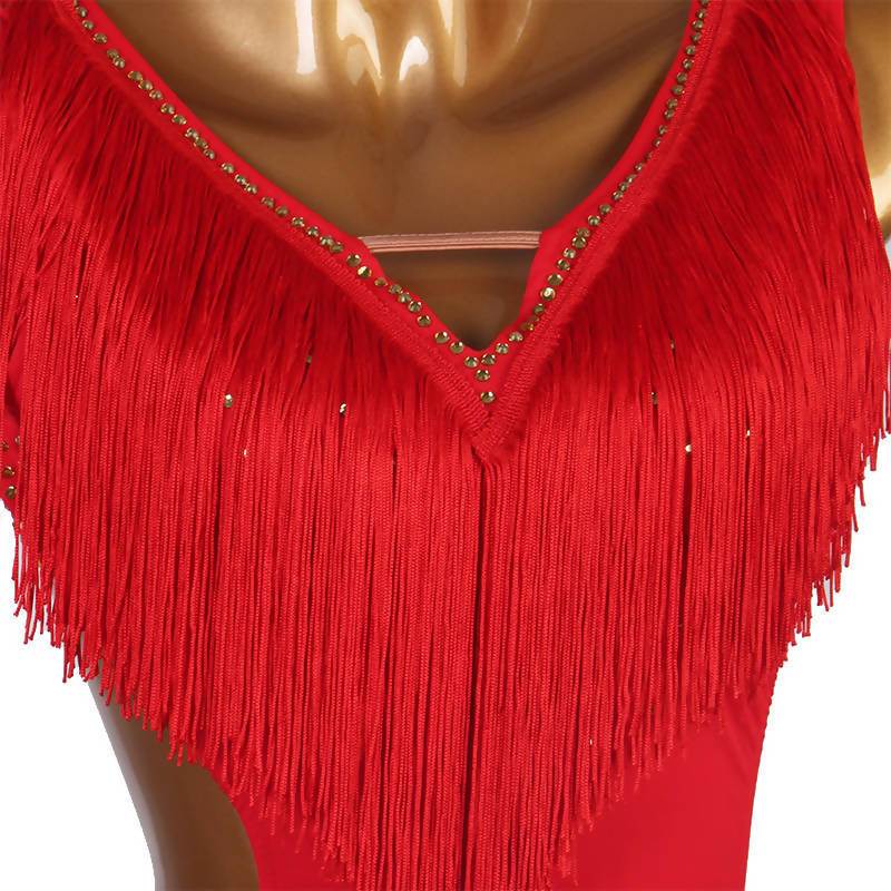 Practice Red/Blue Latin DancewearDance Dressing
