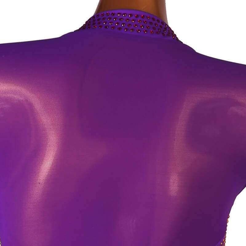 Passionate Palette Long Sleeve Dance Dress | Red/Blue/Purple/Black | LDance Dressing