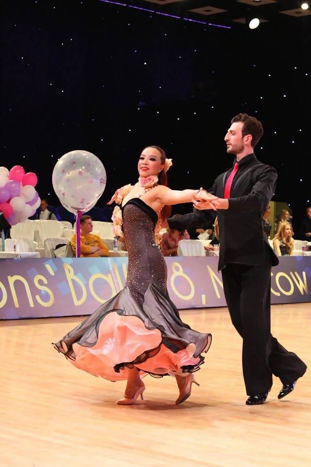 Rose Gold Vesa Design Ballroom DressDance Dressing