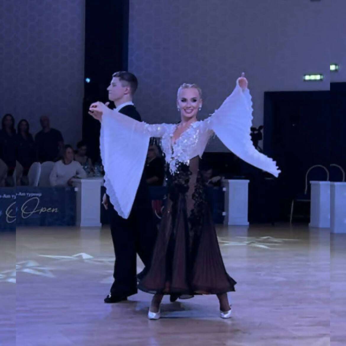 Sophisticated Black and White Ballroom DressDance Dressing DDressing | The Dance Dressing Shop Sophisticated Black and White Ballroom DressDance Dressing DDressing | The Dance Dressing Shop