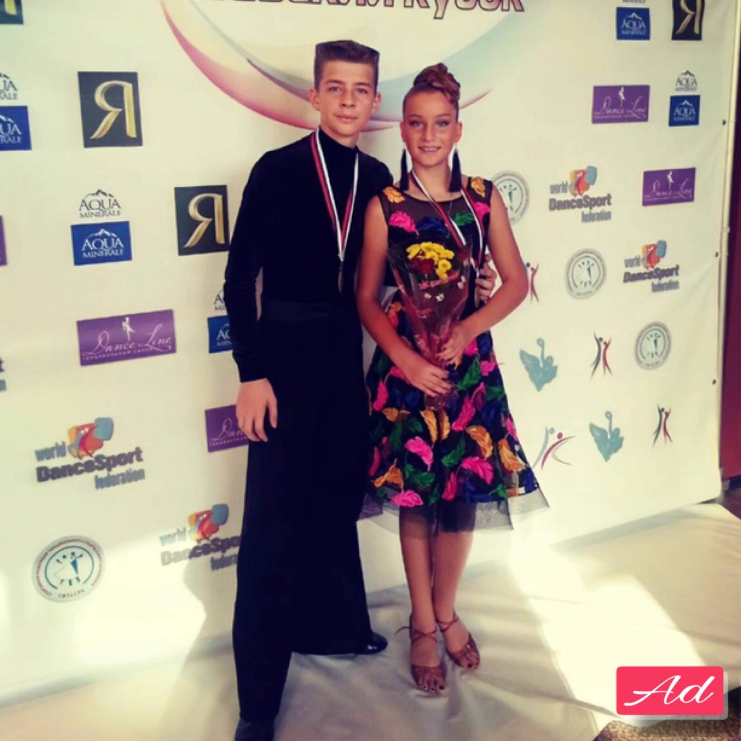 Multicolor Junior 1 Latin DressDance Dressing