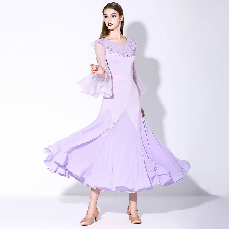 Purple ballroom practice dress