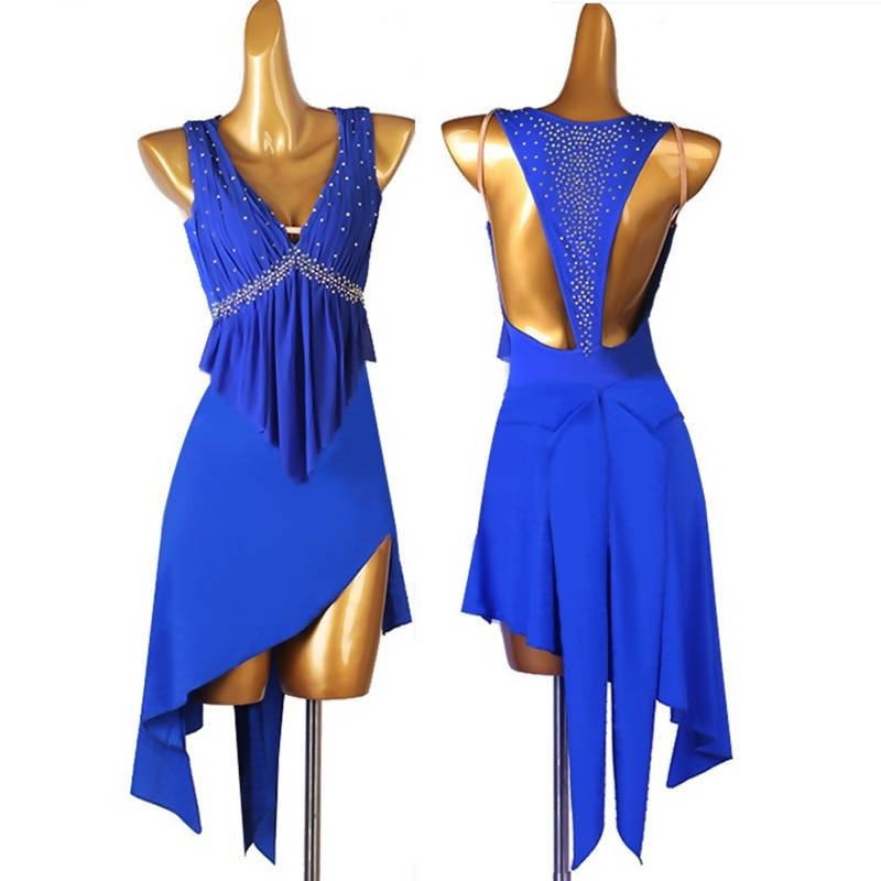 royal blue dance dresses Royal Blue Sequin Dress Jazz Dance Costume