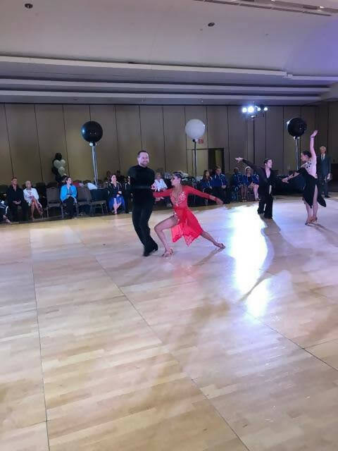 Red Dress with Lace for Latin (dancesport dress for sale, rhythm)