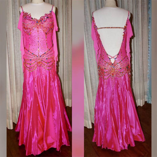 Striking Pink Smooth Dress