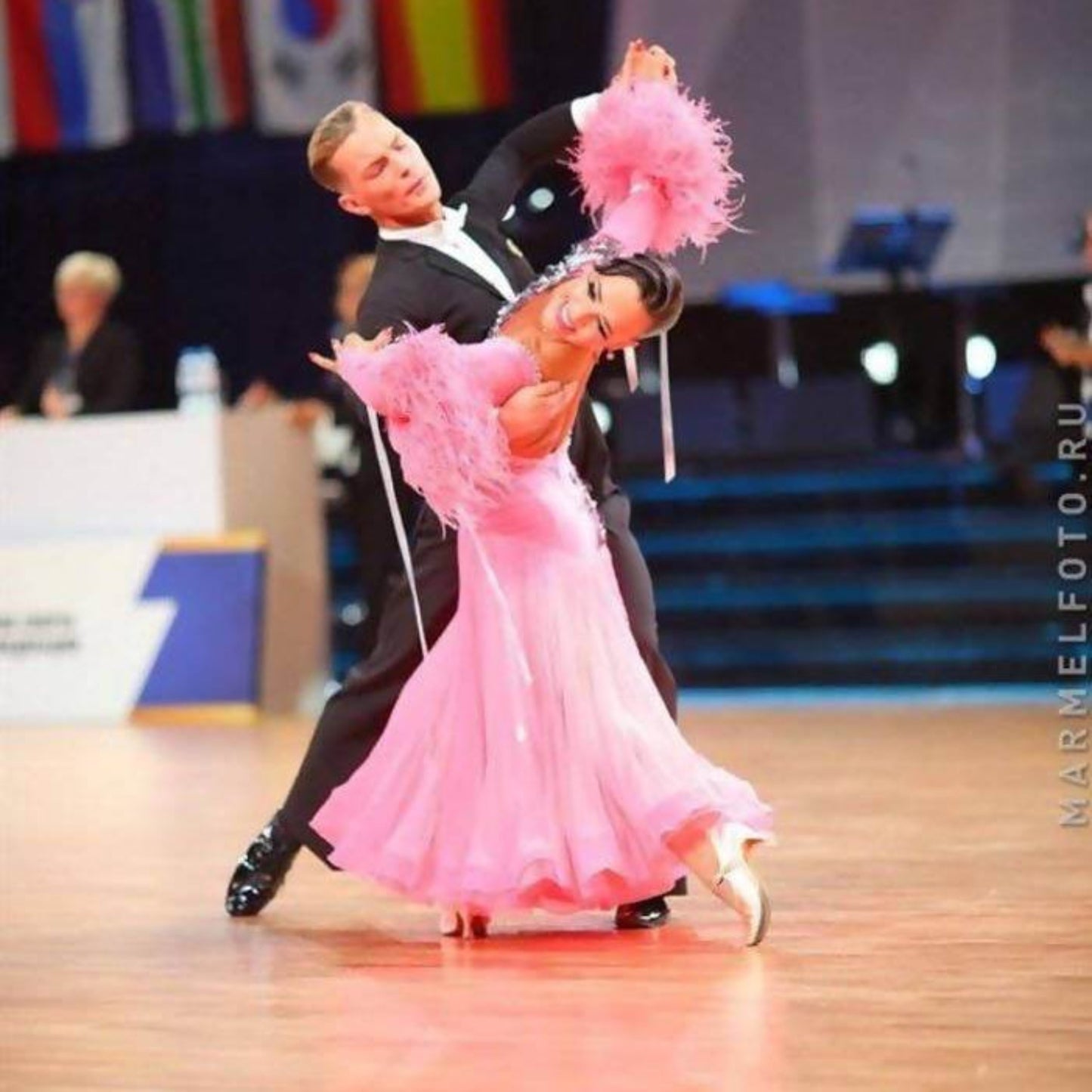 Ballroom Pink Salmon dressDance Dressing