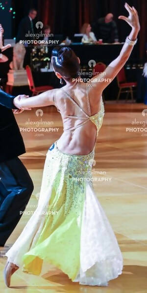 CBE Couture Yellow Smooth DressDance Dressing