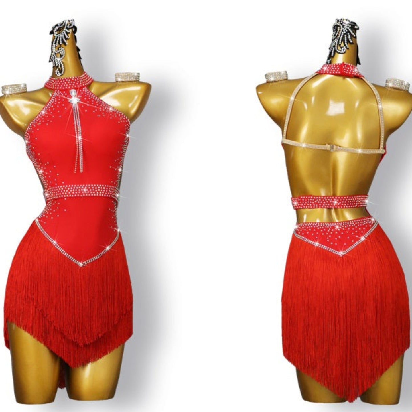 Red dance costumes