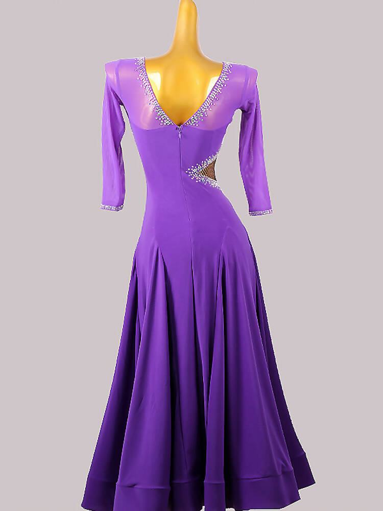 Majestic Allure Dress | Purple/Navy Blue | LXT891Dance Dressing