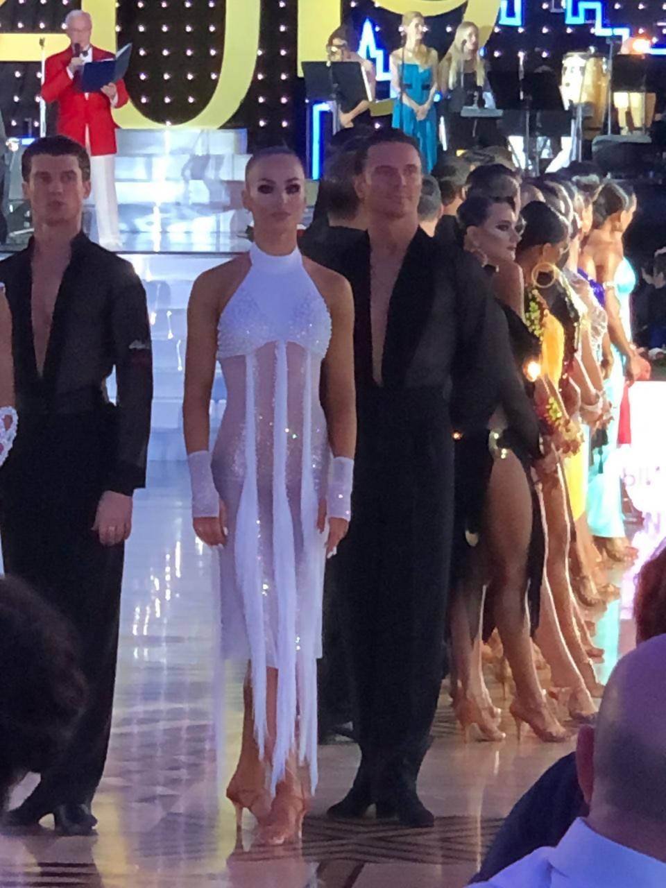 White Latin Dress with FringeDance Dressing