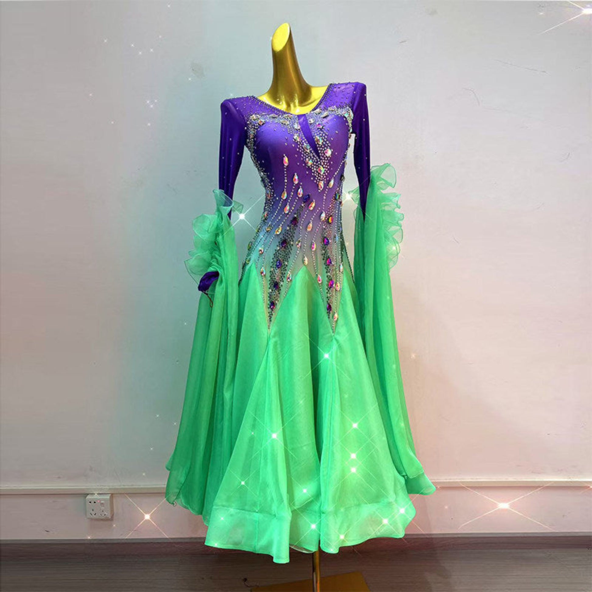 Rhinestone Ballroom Dress