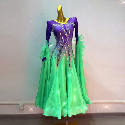 Rhinestone Ballroom Dress