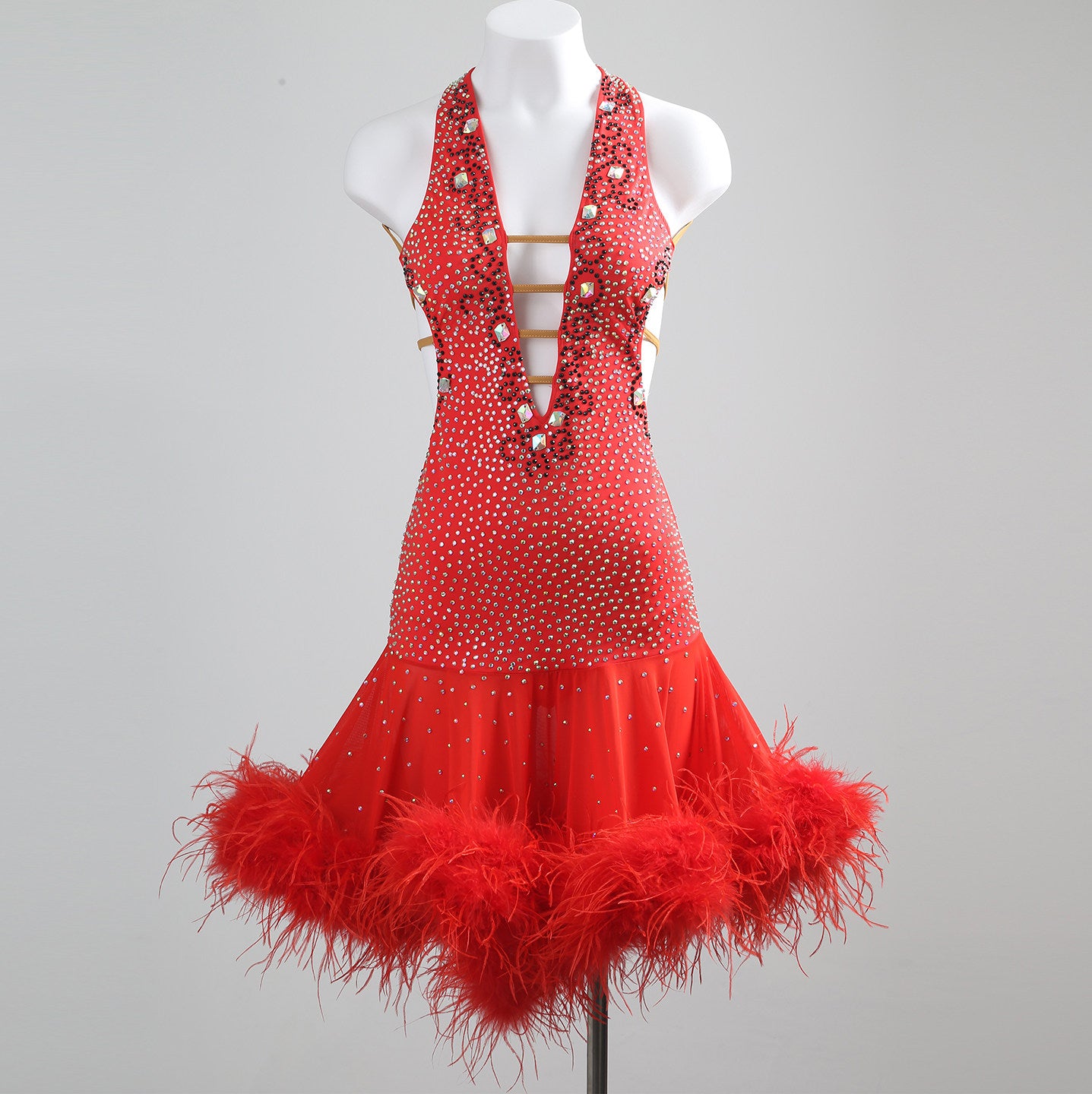 Red Latin Dance Dress