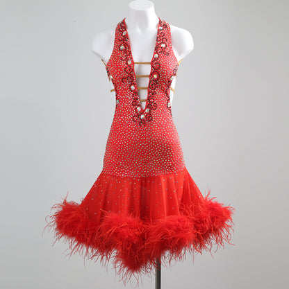 Red Latin Dance Dress