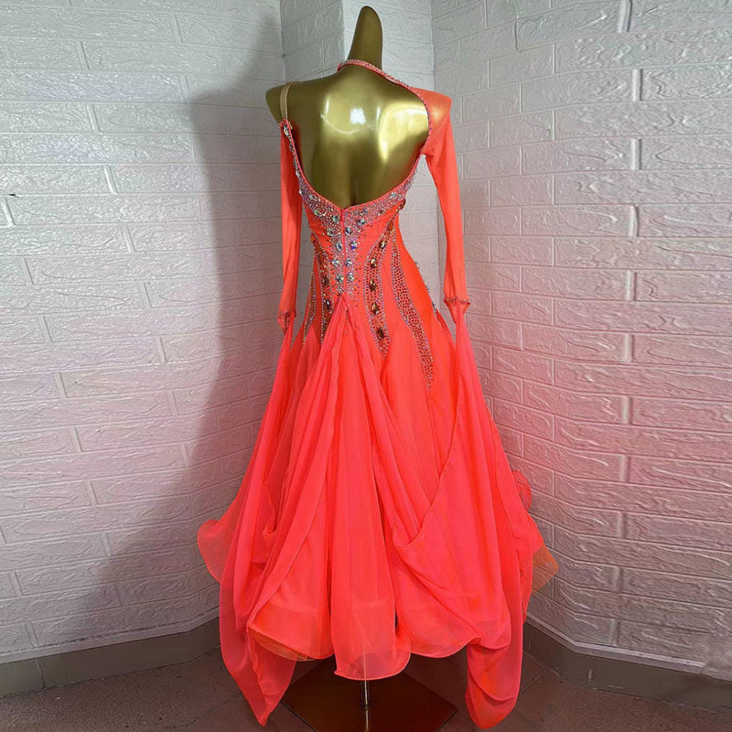 Ballroom Dress With Sleeves