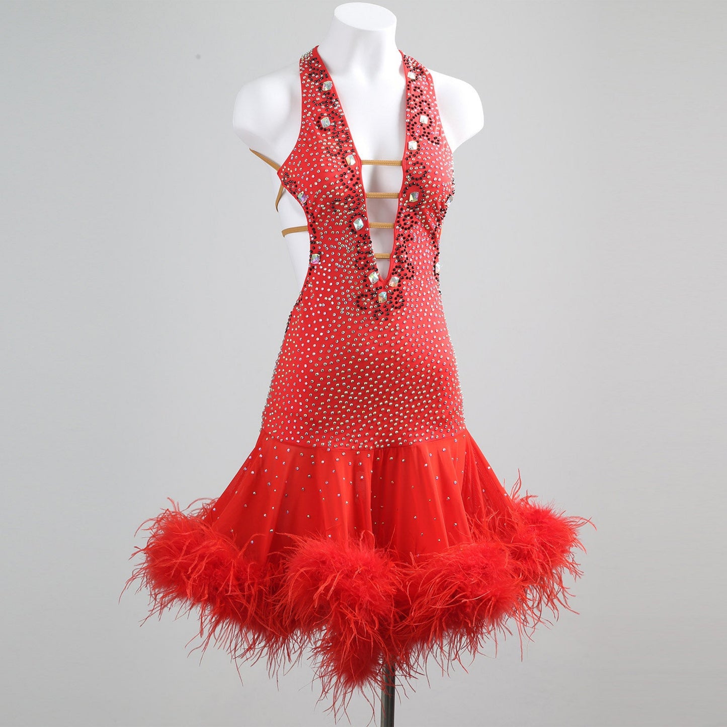 Red Latin Dance Dress