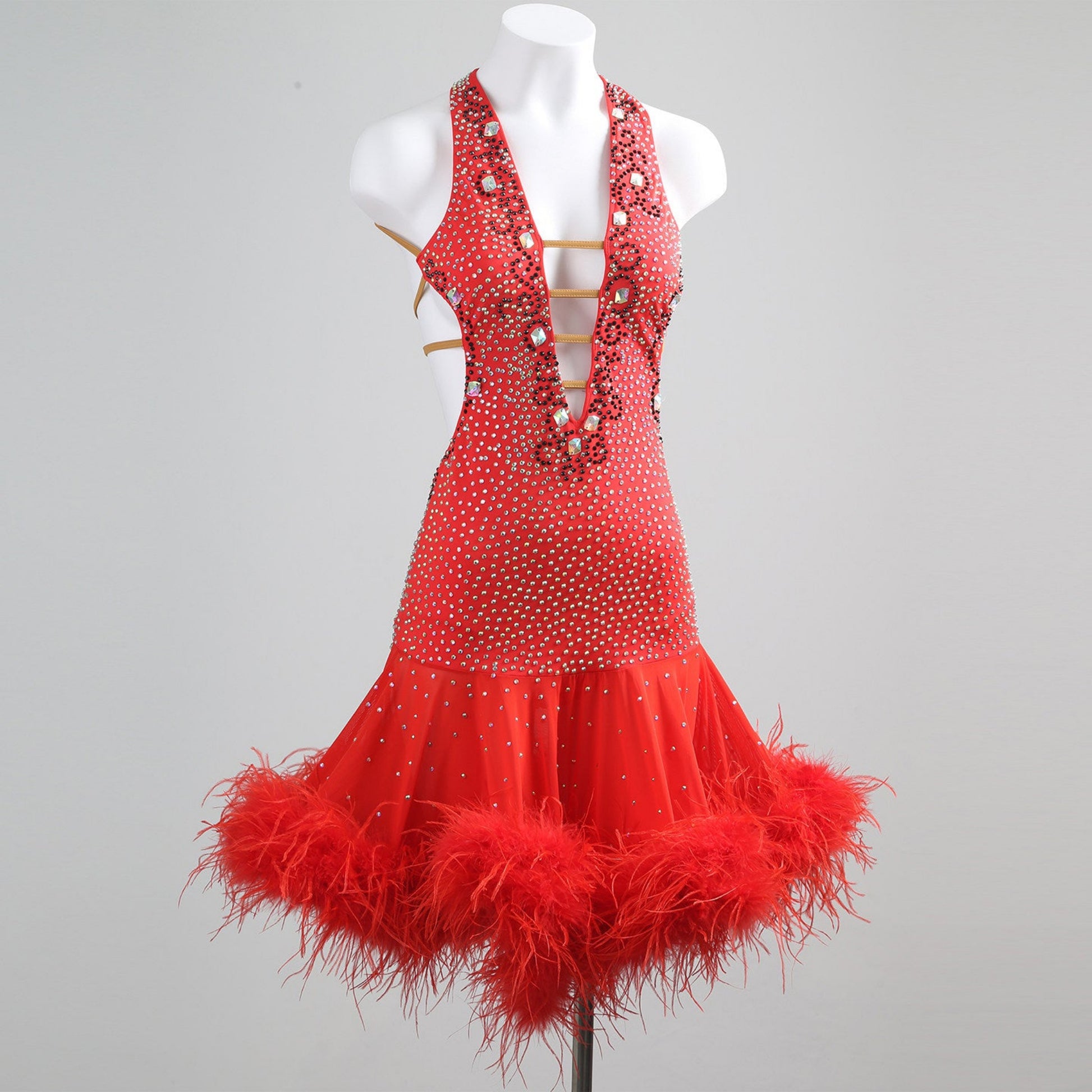 Red Latin Dance Dress