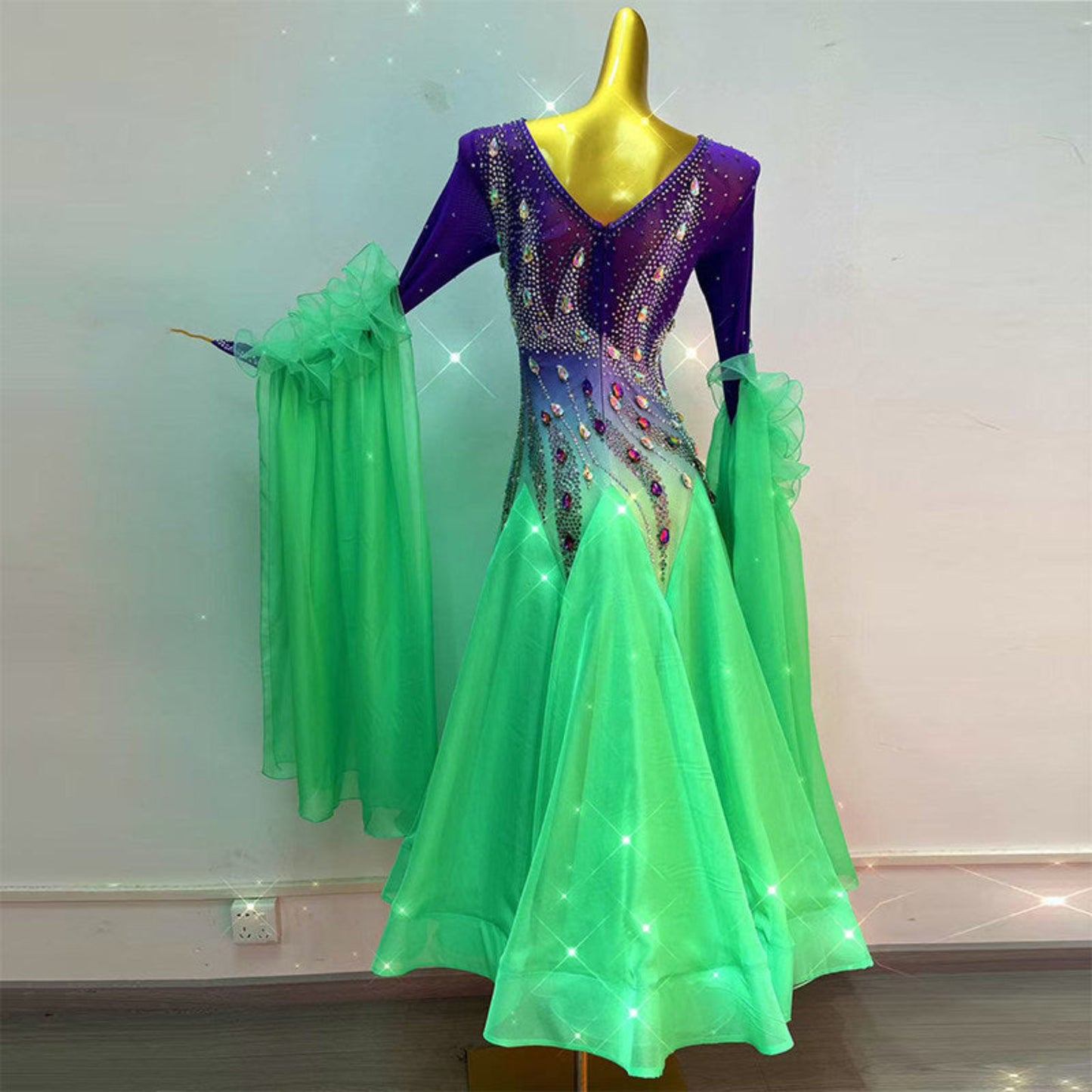 Rhinestone Ballroom Dress