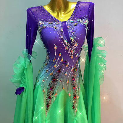Rhinestone Ballroom Dress