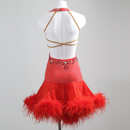 Red Latin Dance Dress