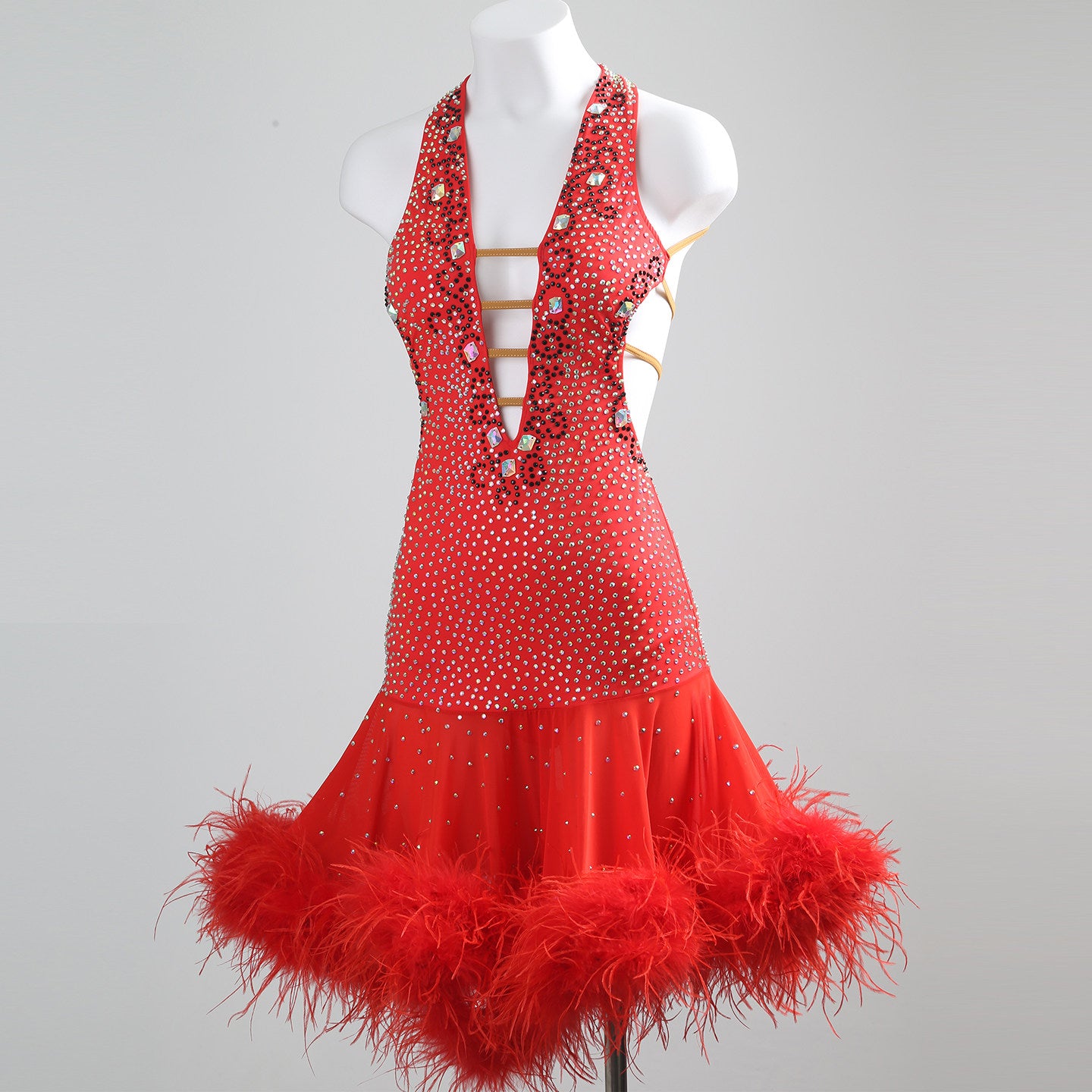 Red Latin Dance Dress