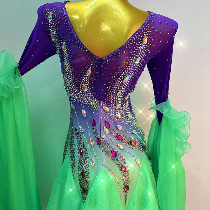 Rhinestone Ballroom Dress