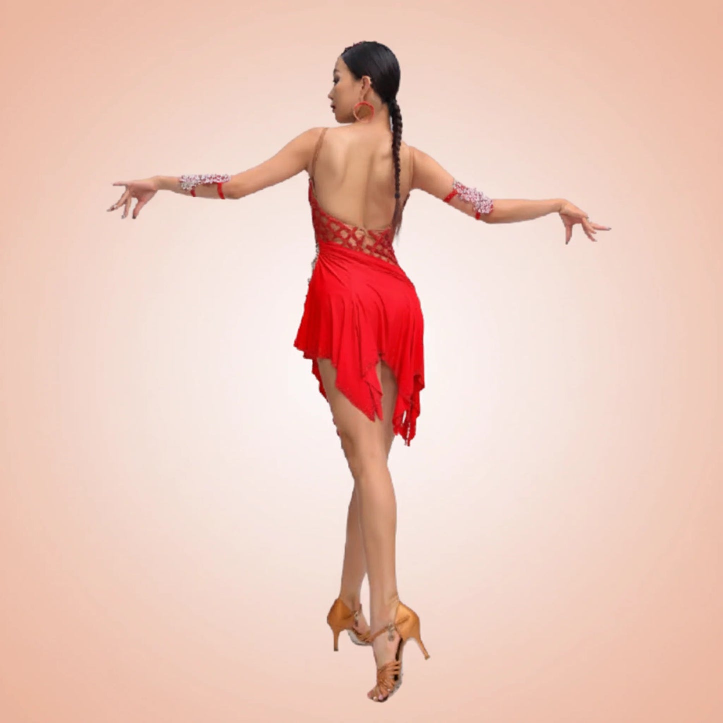 Power Wrapped in Elegance | Girls Latin Dress | DC208