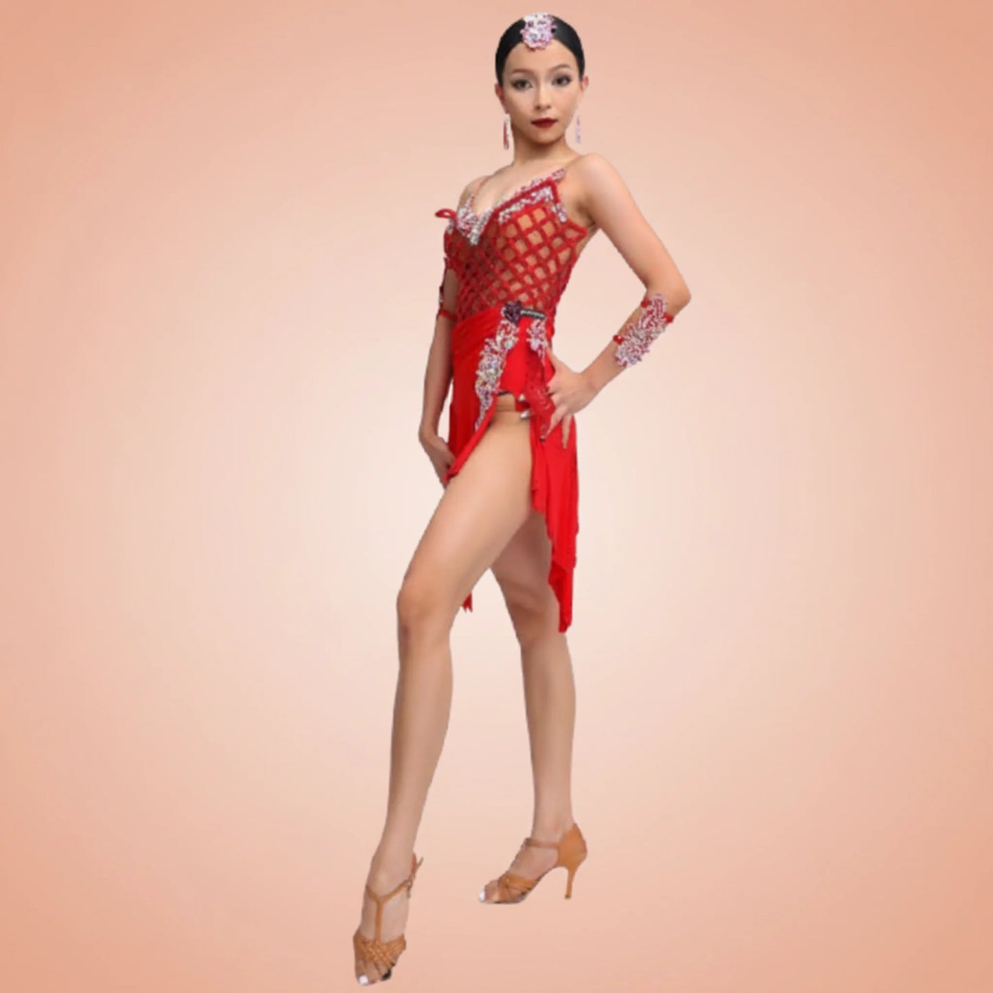 Power Wrapped in Elegance | Girls Latin Dress | DC208