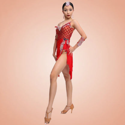 Power Wrapped in Elegance | Girls Latin Dress | DC208