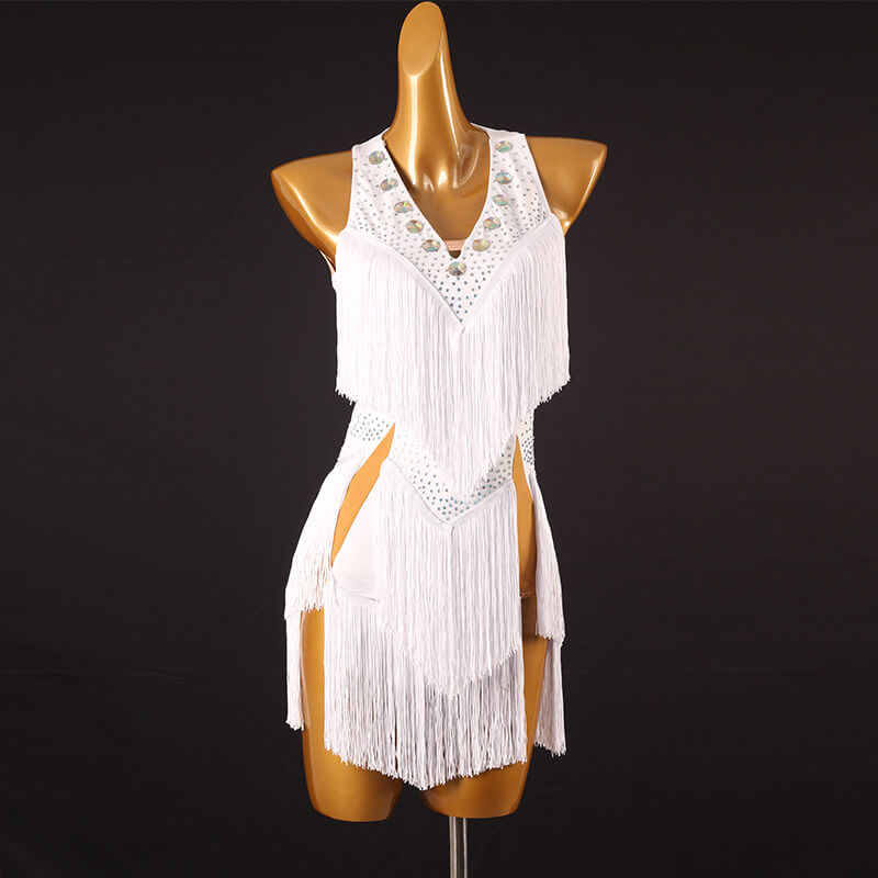 Sun-Kissed Fringe Attire | LQ409Dance Dressing