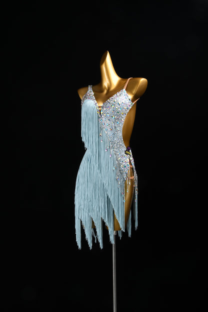 A Vision of Ice and Stardust | Latin Performance Dress | DSC_9024